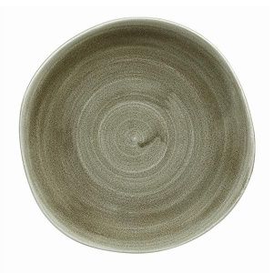 Тарелка мелкая "ВОЛНА" 21СМ, без борта, Stonecast Patina, цвет Burnished Green Pabgog81
