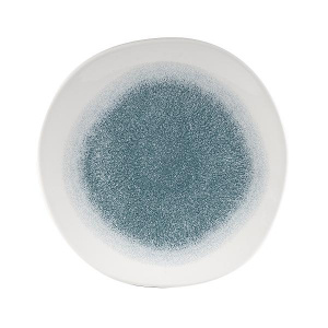 Тарелка мелкая "ВОЛНА" 26,4СМ, без борта, цвет Raku Jade Green, Studio Prints Rkjgog101