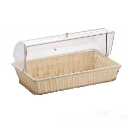 Корзина для хлеба с крышкой Roll-Top, полиротанг, цвет бежевый 97150760 – купить в RuOborudovanie.ru с доставкой до двери Купить корзина для хлеба с крышкой roll-top, полиротанг, цвет бежевый 97150760 – цена от завода, доставка до двери | RuOborudovanie.ru