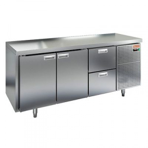 Стол охлаждаемый Hicold BN 112/TN О (-2+10), островн., 2 двери, 2 ящ, 1835х500х850