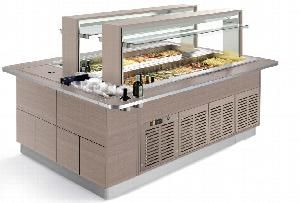 Стол шведский охлаждаемый Enofrigo Fast Gourmet Isola Doppia Vtrf+Vtrf 2000 A1Fastgovtrfvtrf20P