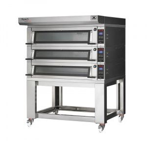 Печь подовая Apach E4K2L Dp с подставкой без направляющих 