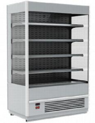 Горка холодильная Fс 20-08 Vm 1,0-2 9006-9005 (Carboma Cube 1930/875 вхсп-1,0) серебрист/черн