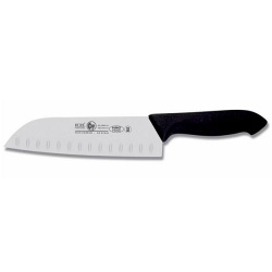 Нож японский 18СМ с бороздками, черный Horeca Prime 28100.Hr85000.180 – купить в RuOborudovanie.ru с доставкой до двери Купить нож японский 18см с бороздками, черный horeca prime 28100.hr85000.180 – цена от завода, доставка до двери | RuOborudovanie.ru