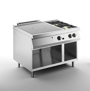 Плита со сплошной поверхностью газовая 700 серии Apach Chef Line Slrstg127R2Dxcs