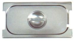 Крышка GN2/3 с вырезом из нержавеющей стали для гастроемкости Paderno 1453300 – купить в RuOborudovanie.ru с доставкой до двери Купить крышка gn2/3 с вырезом из нержавеющей стали для гастроемкости paderno 1453300 – цена от завода, доставка до двери | RuOborudovanie.ru