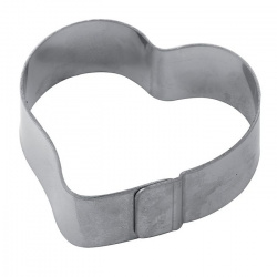 Форма кондитерская "СЕРДЦЕ" 6,4Х5,85СМ H2См, нерж.сталь X20
