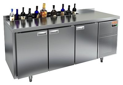 Стол охлаждаемый Hicold SN 111 HT V (+2+10), 3 распаш.двери, с ванной для льда под бутылки