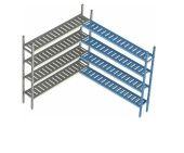 Стеллаж Polair Load.Me.Poly 18Al.4Pp40.18C угловая секция 4 яруса