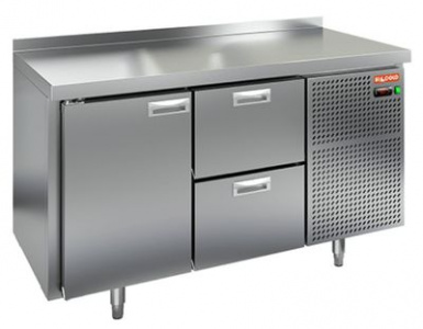 Стол охлаждаемый Hicold SN 12/BT (-10-18), 1 дверь, 2 ящ, 1390х600х850