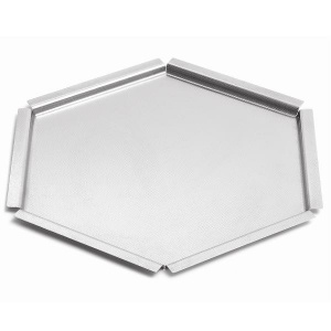 Поднос сервировочный Honeycomb Medium D40,6См H5,1См, шестиугольный, нерж.сталь Sm120