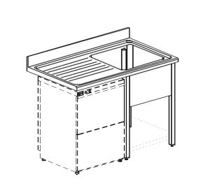 Ванна моечная Apach Chef Line Ls126-54Lwshd