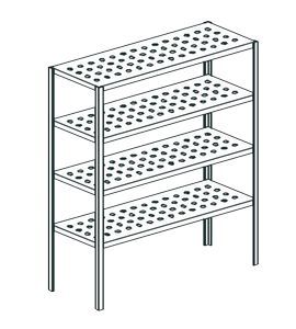 Стеллаж перфорированный Apach Chef Line Lstp20-196