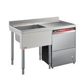 Ванна моечная размером 70х120х90 см с 1 цельнотянутым гнездом Angelo Po 12L14DL